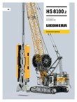 Technical data – HS 8100 duty cycle crawler crane