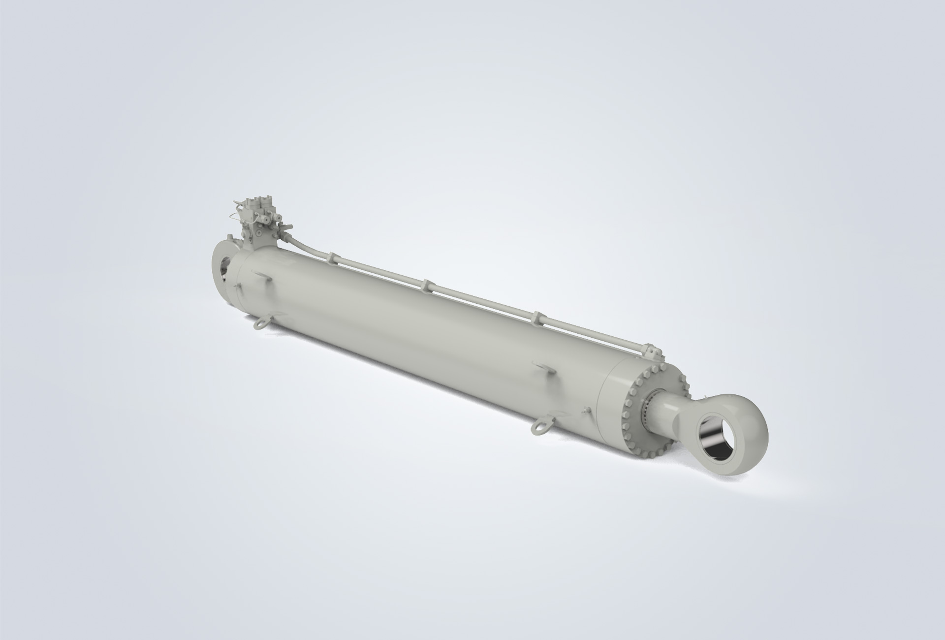 Folding steel hydraulic cylinder