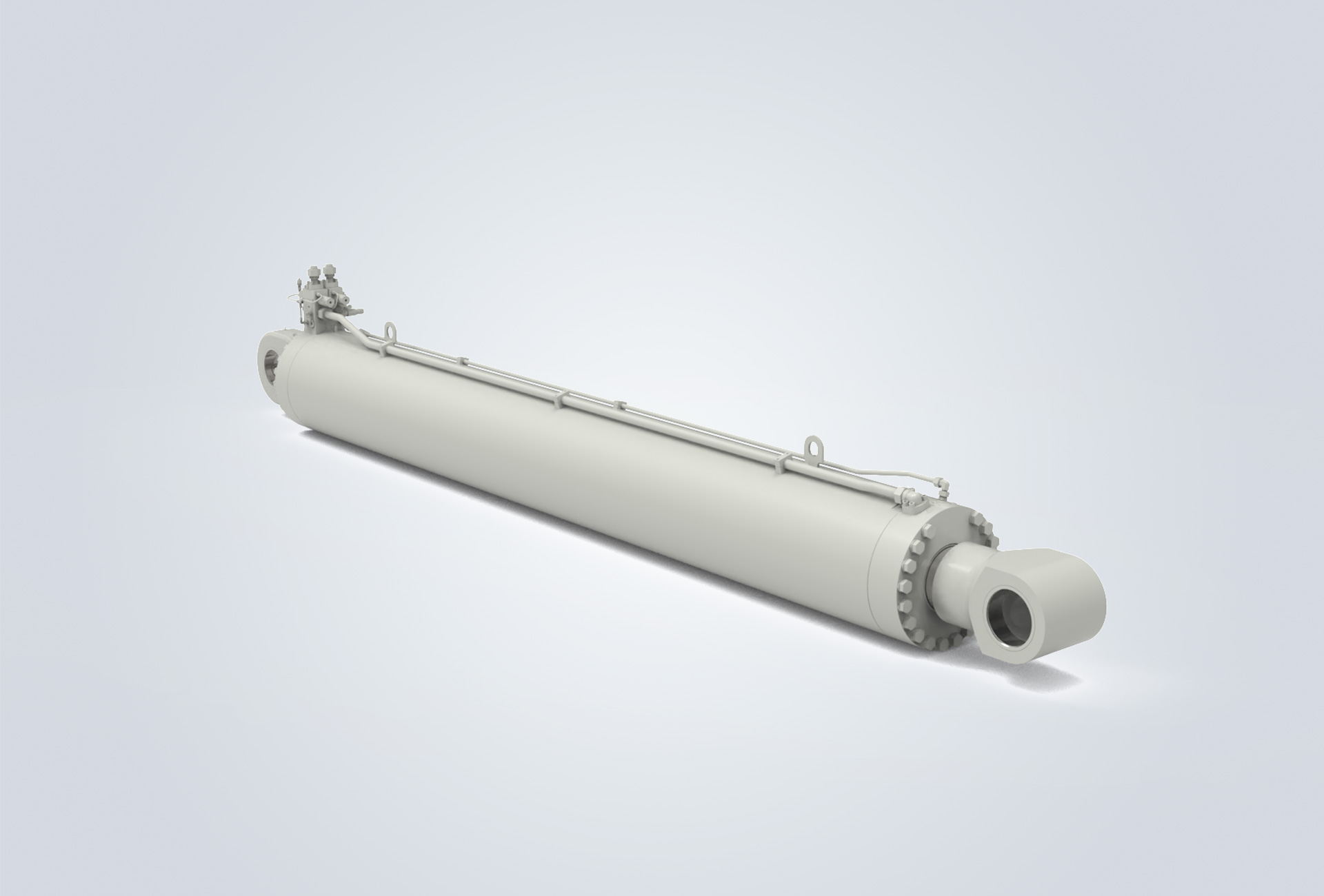 Tilting steel hydraulic cylinder